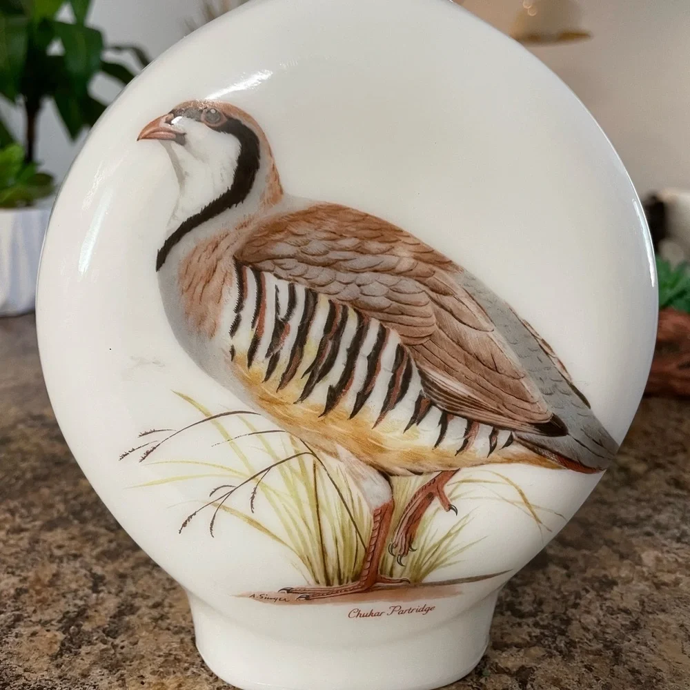 Vintage Field Birds Decanter